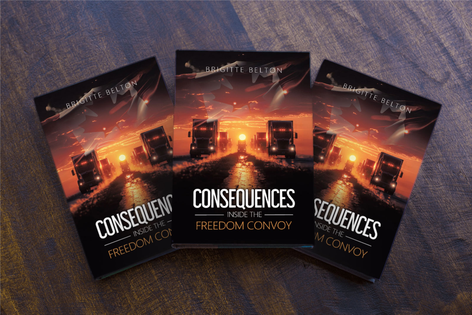 Consequences inside the freedom convoy book by author Brigitte Belton